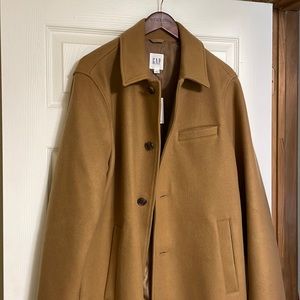 Gap Camel Wool Overcoat size Large